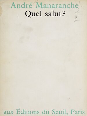 cover image of Quel salut ?